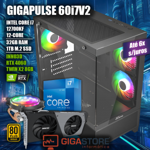 Desktop Gaming I7 12700KF RTX 4060 32GB RAM 1TB W11